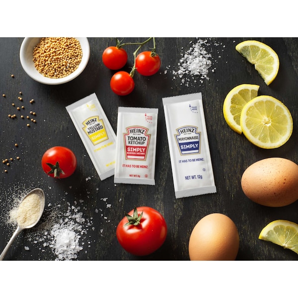 Simply Heinz Simply Heinz Single Serve Mayonnaise 12g Packet, PK200 10013000002933 - main